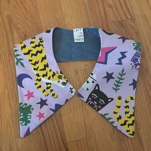 Tiger Print Dickie Collar